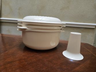 Tupperware Stack Cooker Set with Steamer and Cone