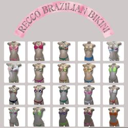 Recco Brazilian Bikinis Size S,M,L New With Tags200pcs