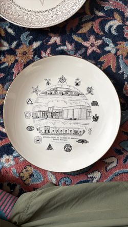 Vintage Tri-Cities WA Masonic Fraternal Commemorative Plate