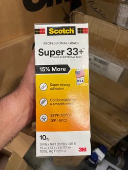 Scotch Super 33+ Vinyl Electrical Tape 10-Pack