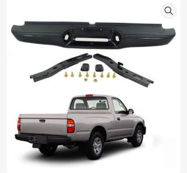 1995-2004 Tacoma Rear Black Steel Bumper Assembly Kit Toyota pickup Truck TO1102214