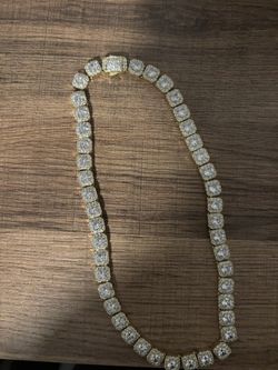 Cz Clustered Tennis Chain