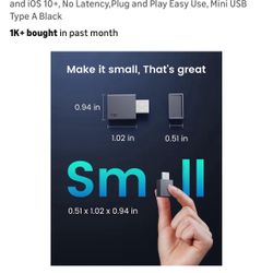 CarPlay Wireless Adapter for Apple iPhone – Convert Wired to Wireless Bluetooth, Plug & Play, No Lat