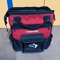 Husky 14-Inch Tool Bag with 13 Pockets – Durable and Compact