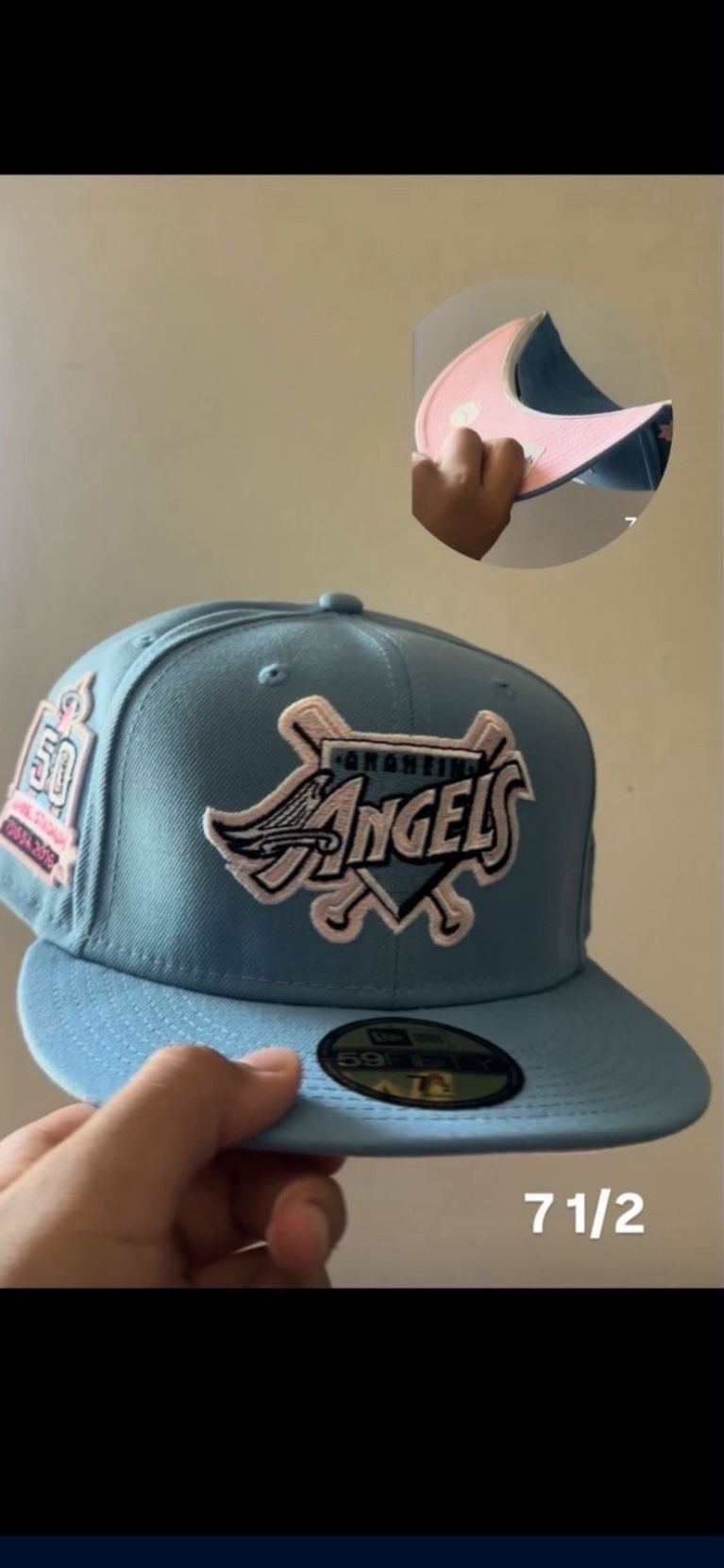 Angels New Era Fitted Size 7 1/2