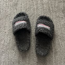 Gray Balenciaga Slides