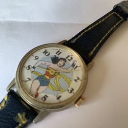 Vtg Dabs & Co. Wonder Woman Watch Swiss Made