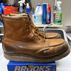 Thorogood Moc Toe Steel Toe Boots Size 13 D