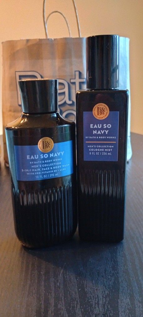 Eau So Navy Bath And Body Works Set