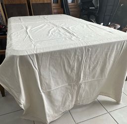 Lot of 5 Casa Rovea Italian Linen /Tablecloth /50x 155 in /Beige
