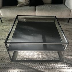 Duran Square Glass Top Coffee Table – AllModern