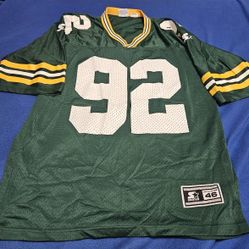 Used Vintage Green Bay Packers Reggie White Starter Jersey, Men's L (46)