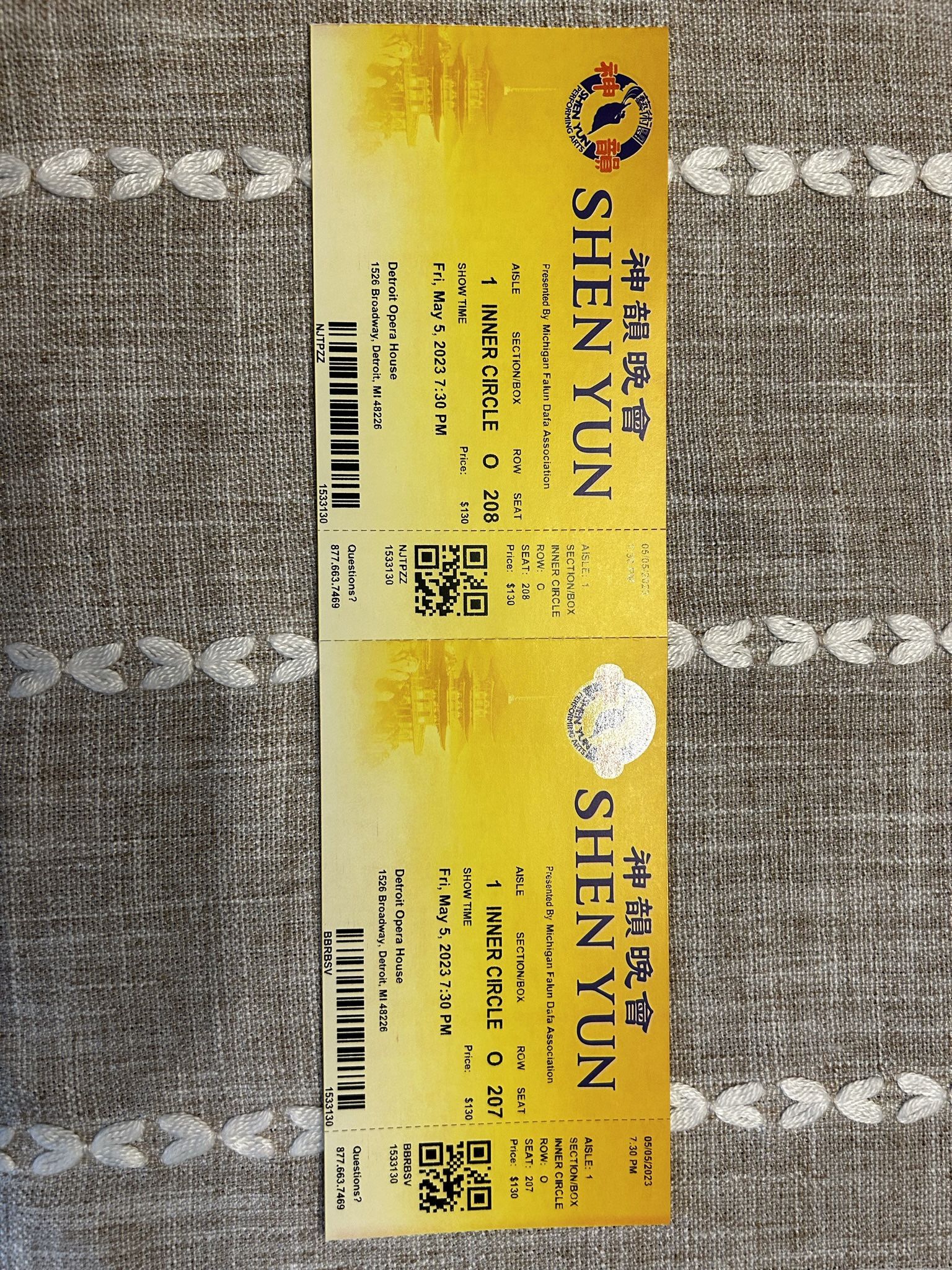 Shen Yun Tickets Detroit May 5