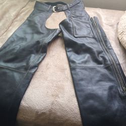Size Large Harley-Davidson Chaps Well Worn In