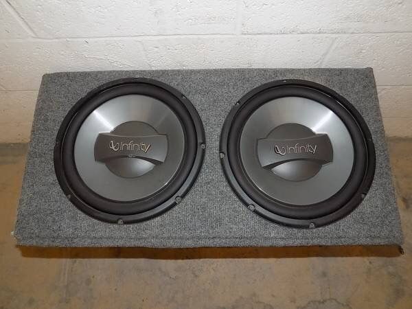 Infinity reference 1240W 12" subs and box