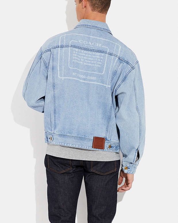 COACH Novelty Denim Jacket Men’s Large CF794