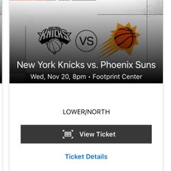 Suns Vs Knicks