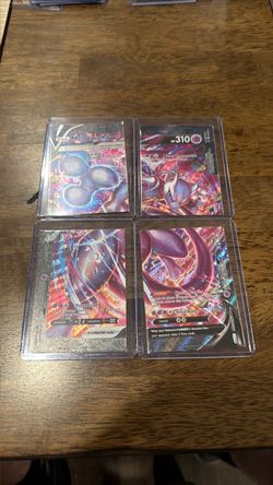 Mewtwo V-Union Pokemon Card Set of 4