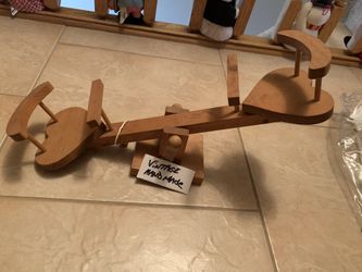 Handcrafted  Doll  seesaw.