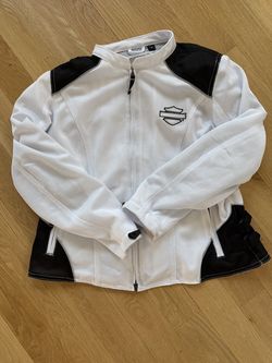 Harley-Davidson Women’s Mesh Riding Jacket - White/Black - XL - Great Condition!