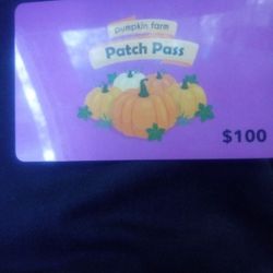 $100 PUMPKIN PATCH CARD