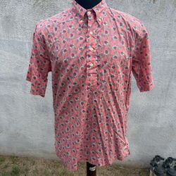 Vintage Reyn Spooner Multicolored Hawaiian Print 3/4 Button Men's Medium