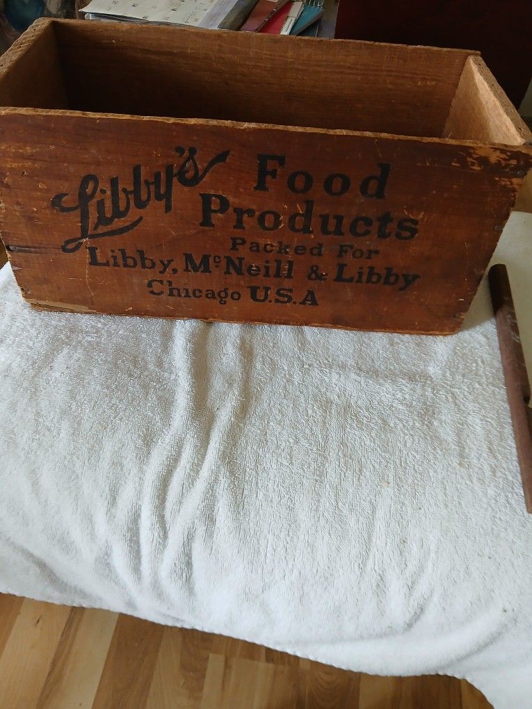 Vintage Wooden Crate From 1869