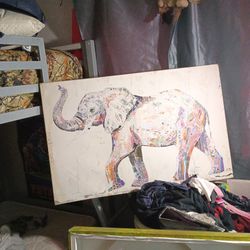Canvas elephant