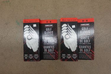 Medium 4-Pack Kirkland Signature Cabretta Leather Golf Gloves