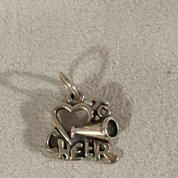 Sterling silver cheer Charm