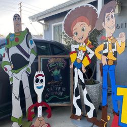 Toy Story Character wood  Cutout Set