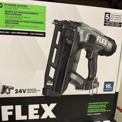 Flex 24V 16 Gauge Straight Finish Nailer Brand New In Box