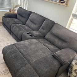 Power reclining sectional