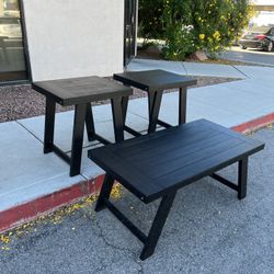 🖤 Ashley Furniture Noorbrook 3-Piece Table Set – Black & Pewter 🖤($10 Delivery )