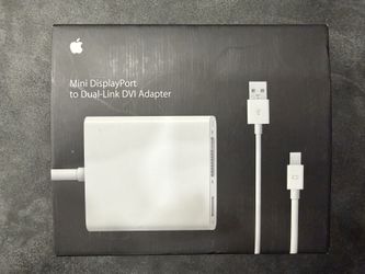 Apple MB571Z/A Mini Display Port to Dual Link DVI Adapter - White
