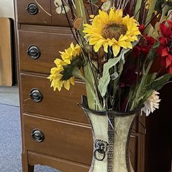 Metal Floor Vase