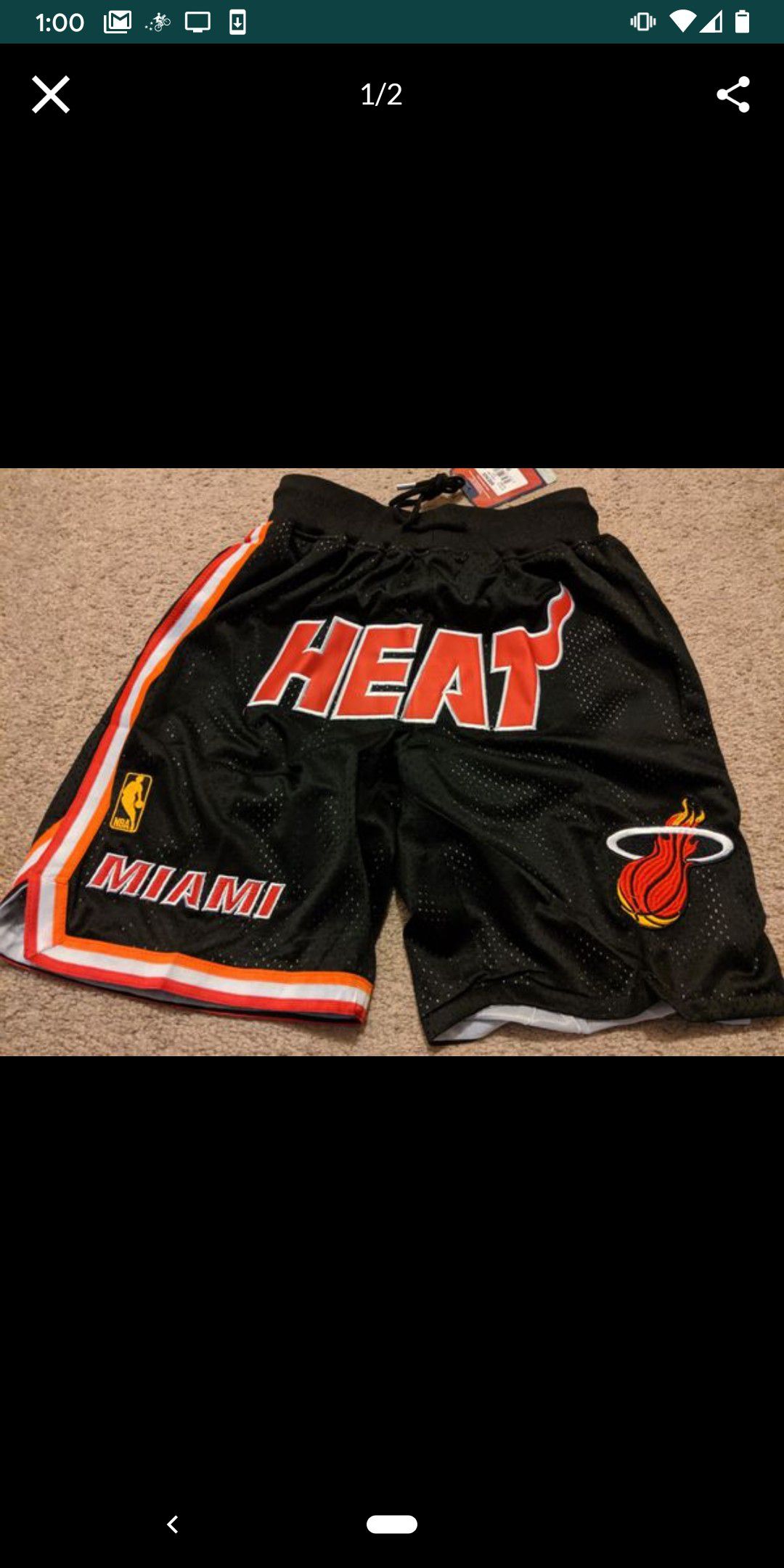 Miami Heat Just Don shorts