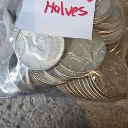 63 - 40% Silver Halves - Below melt !!
