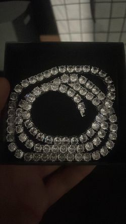 Diamond tennis men necklace