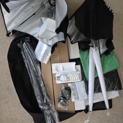 Triples Para Estudio Fotográfico Con Reflectores De Luz