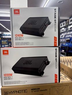JBL Stage GT6004I 4-Channel + GT5001I Mono Amp Package - Halloween Special $349