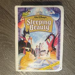 Vintage 1996 Disney Sleeping Beauty McDonalds Happy Meal Toy VHS Box