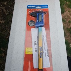 CEN TECH 6" COMPOSITE DIGITAL CALIPER  LCD DISPLAY MM/INCH SHOCK PROOF, Brand New