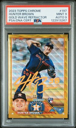 Hunter Brown Rookie Auto /50 Topps Chrome