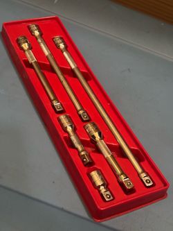 Snap-on Tools 6 pc 3/8" Drive Knurled Extension Set