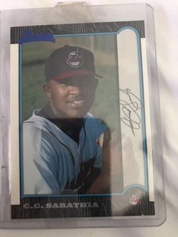 1999 Bowman Baseball #344 C.C. Sabathia Rookie Card