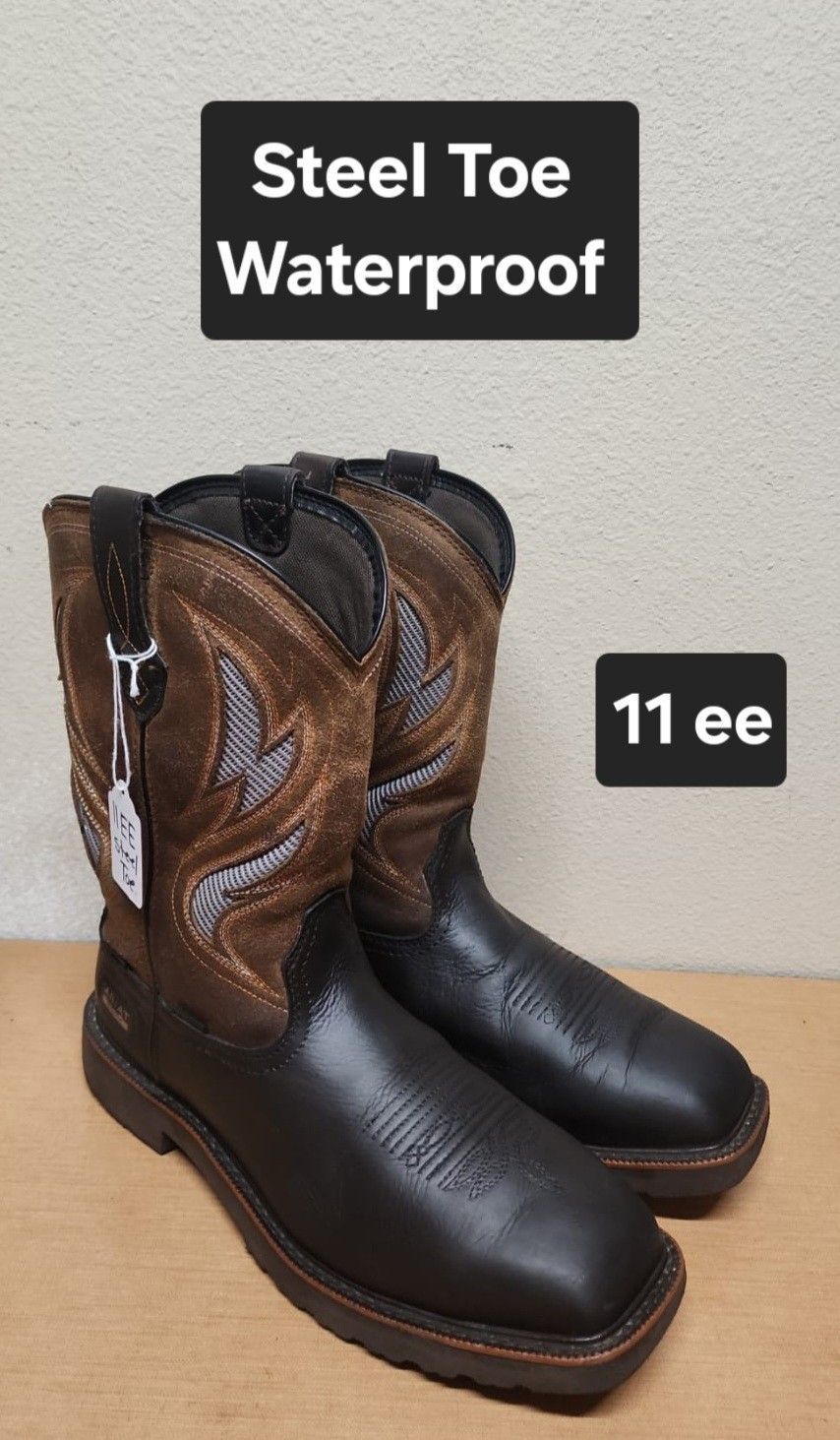 Ariat Work Boot Size 11 ee STEEL SQUARE TOE 