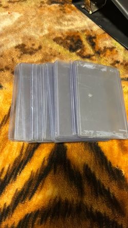 Clear trading card cases