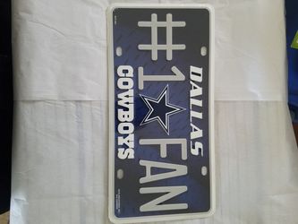 Dallas Cowboys #1 Fan Plate