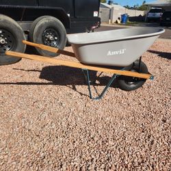NEW ANVIL 6 CB. FT. STEEL TUB WHEELBARROW 